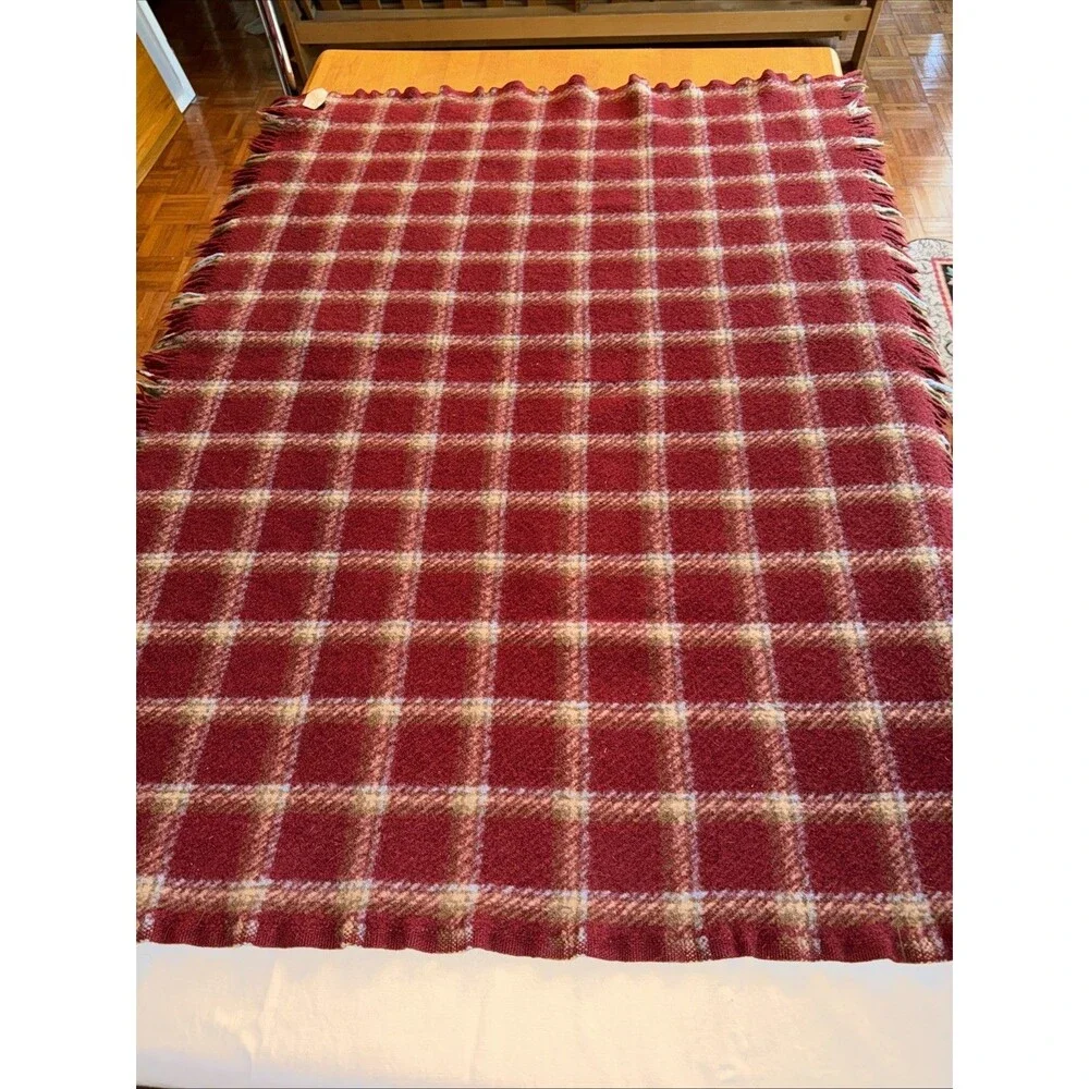 pre-owned vintage Pendleton wool motor robe throw blanket 50’X60”